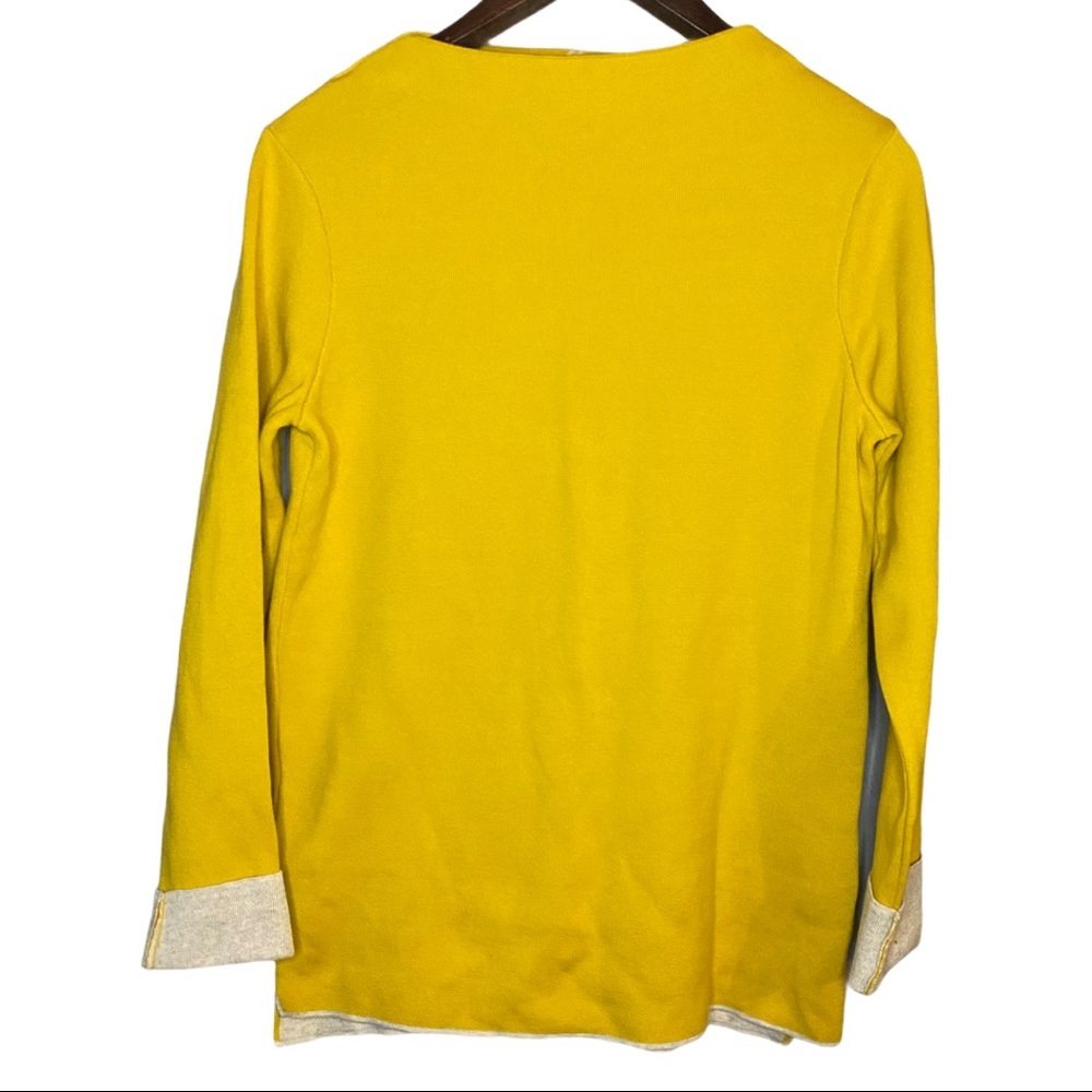 NWOT Cecil Yellow Rolled Sleeve Oversized Sweater